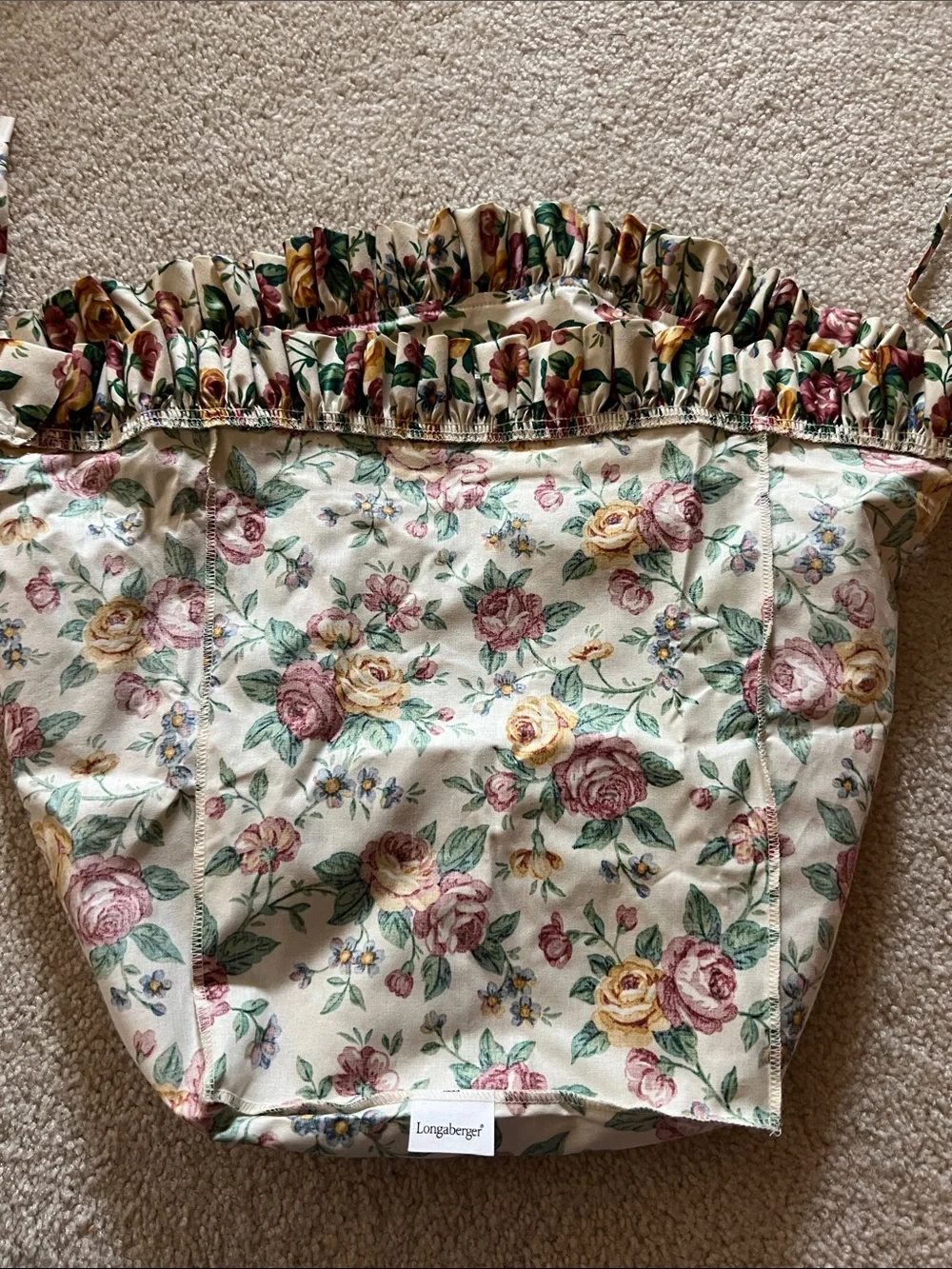 Longaberger -Garden Splendor -13” Measuring Basket Liner -SFH